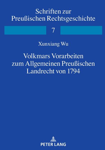 Produktbild: Volkmars Vorarbeiten zum Allgemeinen Preu&szlig;ischen Landrecht von 1794