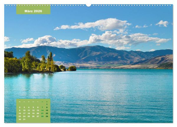Produktbild: Erlebe mit mir das Naturwunder Neuseeland die S&uuml;dinsel (Wandkalender 2026 DIN A2 quer), CALVENDO Monatskalender