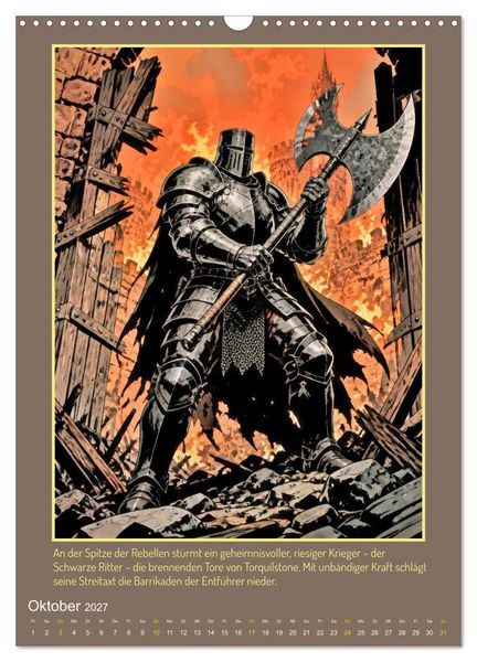 Produktbild: Ritter Ivanhoe, Ehre und Schatten (Wandkalender 2027 DIN A3 hoch), CALVENDO Monatskalender