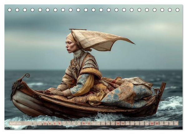 Produktbild: Seelenreise durch Wind und Wellen (Tischkalender 2026 DIN A5 quer), CALVENDO Monatskalender