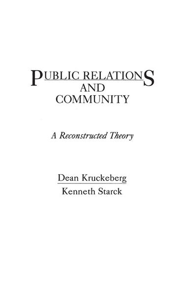 Produktbild: Public Relations and Community