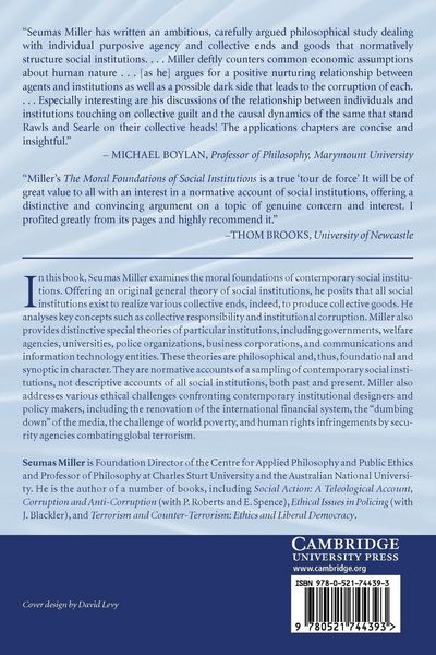 Produktbild: The Moral Foundations of Social Institutions