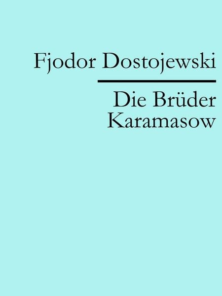 Produktbild: Die Br&uuml;der Karamasow