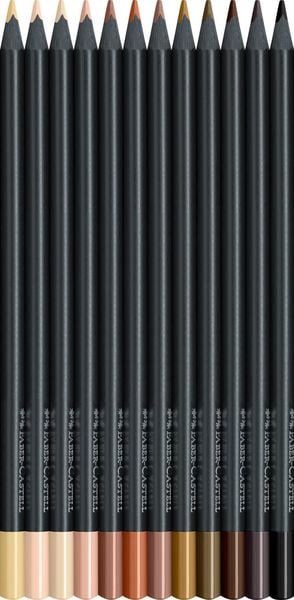 Produktbild: Faber-Castell Buntstifte Black Edition, Skin Tones, 12er Set