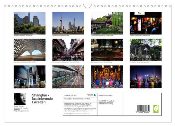 Produktbild: Shanghai - faszinierende Facetten (Wandkalender 2026 DIN A3 quer), CALVENDO Monatskalender