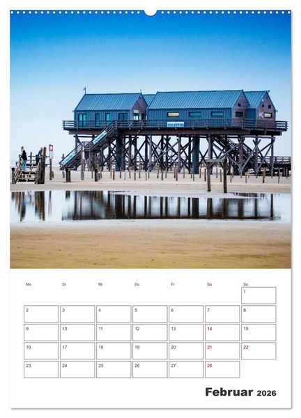 Produktbild: Sankt Peter-Ording Sonne, Strand und Meer (Wandkalender 2026 DIN A2 hoch), CALVENDO Monatskalender