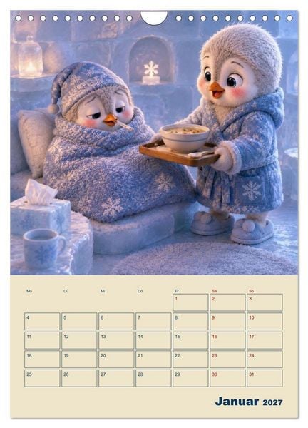 Produktbild: Frostige Fantasiewelten (Wandkalender 2027 DIN A4 hoch), CALVENDO Monatskalender