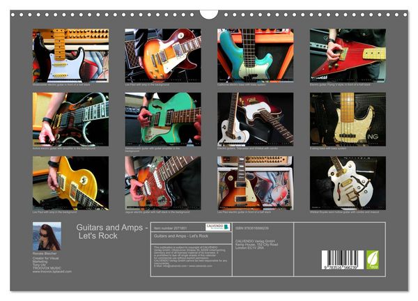 Produktbild: Guitars and Amps - Let's Rock (Wall Calendar 2026 DIN A3 landscape), CALVENDO 12 Month Wall Calendar