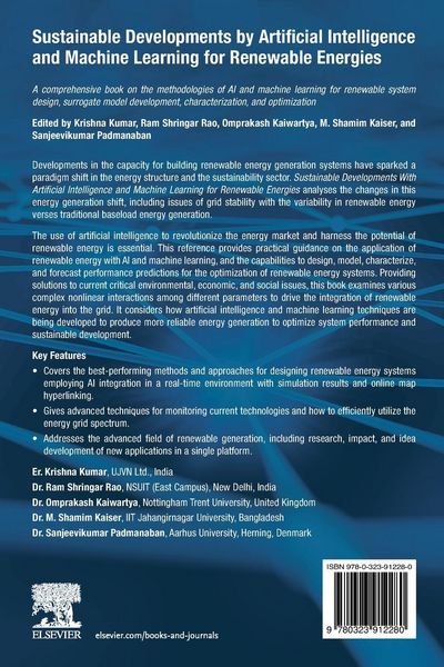 Produktbild: Sustainable Developments by Artificial Intelligence and Machine Learning for Renewable Energies