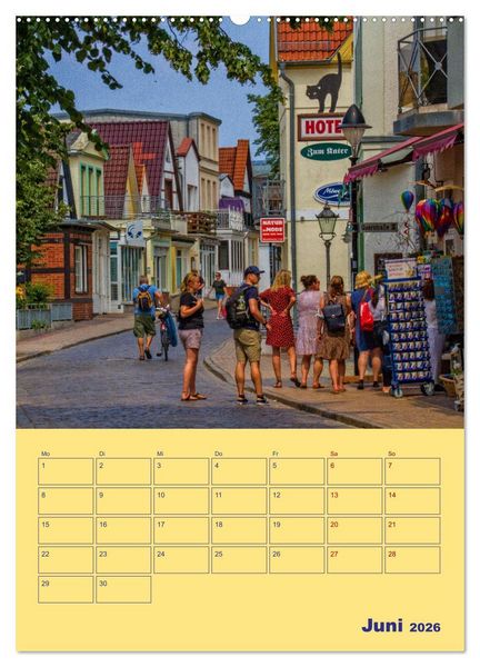 Produktbild: Sehnsuchtsort Warnem&uuml;nde (Wandkalender 2026 DIN A2 hoch), CALVENDO Monatskalender