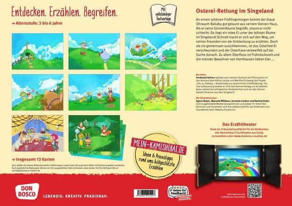 Produktbild: Bakabu auf der Suche nach dem Osterlied-Ei. Kamishibai Bildkartenset