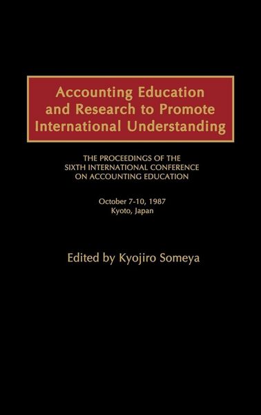 Produktbild: Accounting Education and Research to Promote International Understanding