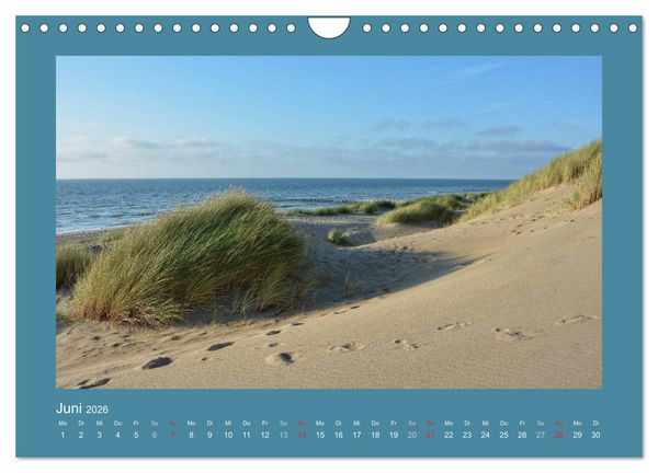 Produktbild: Sandd&uuml;nen an der Nordsee in den Niederlanden (Wandkalender 2026 DIN A4 quer), CALVENDO Monatskalender