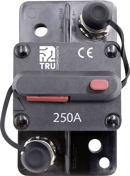 TRU COMPONENTS TC-13596612 Sicherungsautomat 250A Schwarz 1St.