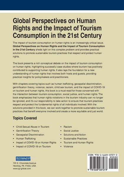 Produktbild: Global Perspectives on Human Rights and the Impact of Tourism Consumption in the 21st Century