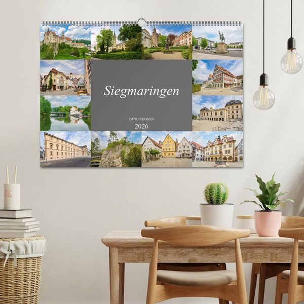 Produktbild: Sigmaringen Impressionen (Wandkalender 2026 DIN A2 quer), CALVENDO Monatskalender