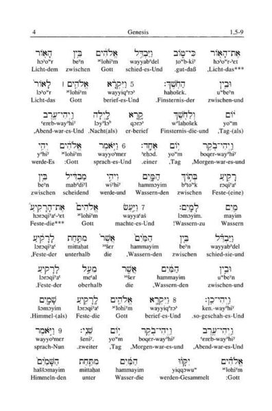 Produktbild: Interlinear&uuml;bersetzung Altes Testament, hebr.-dt., Band 1