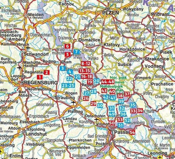 Produktbild: ROTHER Wanderf&uuml;hrer Bayerischer Wald. 54 Touren um Cham, Bodenmais, Zwiesel, Freyung und Passau &ndash; mit Nationalpark Bayerischer Wald
