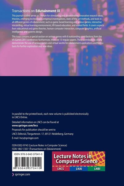 Produktbild: Transactions on Edutainment IX