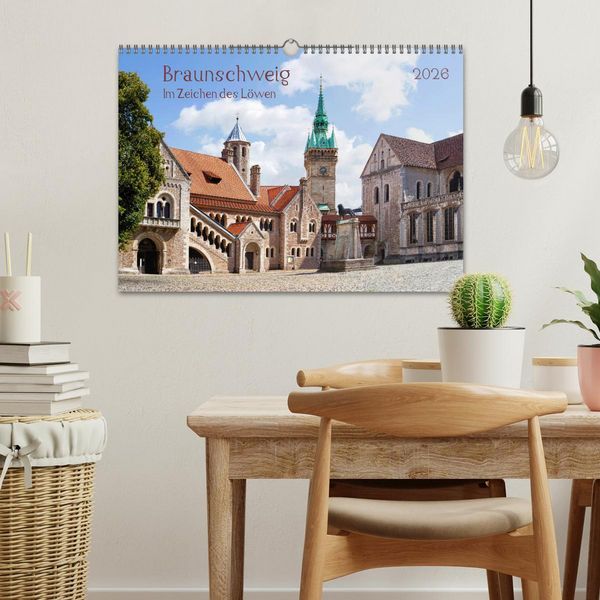 Produktbild: Braunschweig Im Zeichen des L&ouml;wen (Wandkalender 2026 DIN A3 quer), CALVENDO Monatskalender