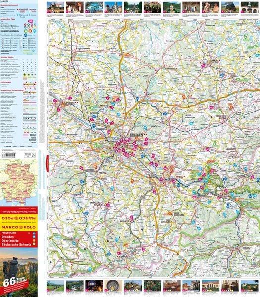 Produktbild: MARCO POLO Freizeitkarte 24 Dresden, Oberlausitz, S&auml;chsische Schweiz 1:100.000