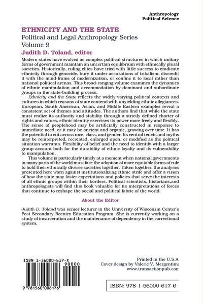 Produktbild: Ethnicity and the State