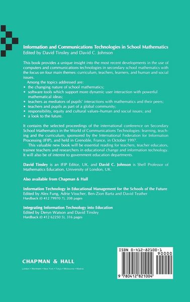 Produktbild: Information and Communications Technologies in School Mathematics