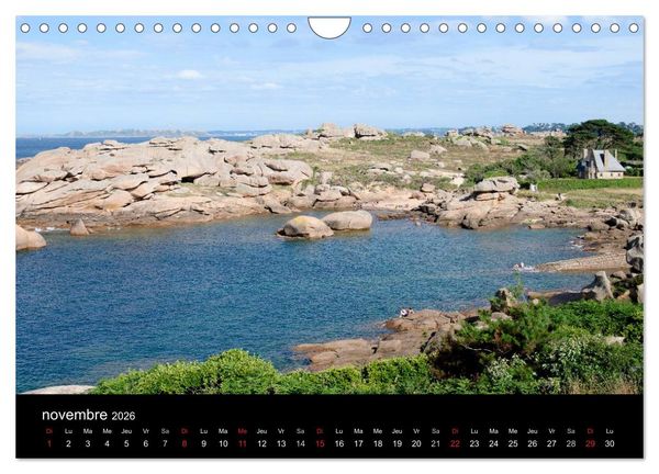 Produktbild: Balade en C&ocirc;tes d'Armor (Calendrier mural 2026 DIN A4 vertical), CALVENDO calendrier mensuel