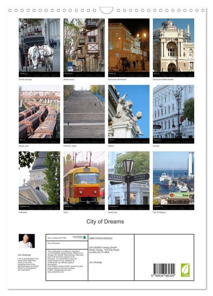 Produktbild: City of Dreams (Wall Calendar 2026 DIN A3 portrait), CALVENDO 12 Month Wall Calendar