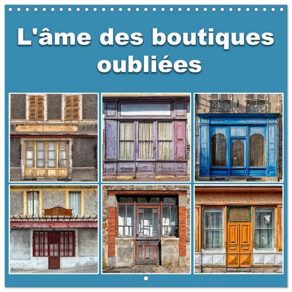 Produktbild: L'&acirc;me des boutiques oubli&eacute;es (Calendrier mural carr&eacute; 2026 30x30 cm) Calendrier double avec une page pour vos prises de notes