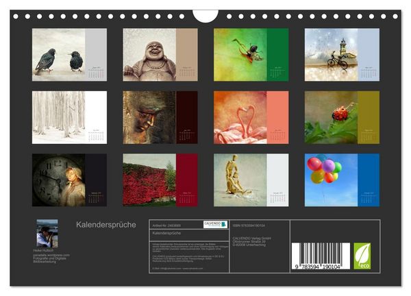 Produktbild: Kalenderspr&uuml;che (Wandkalender 2027 DIN A4 quer), CALVENDO Monatskalender
