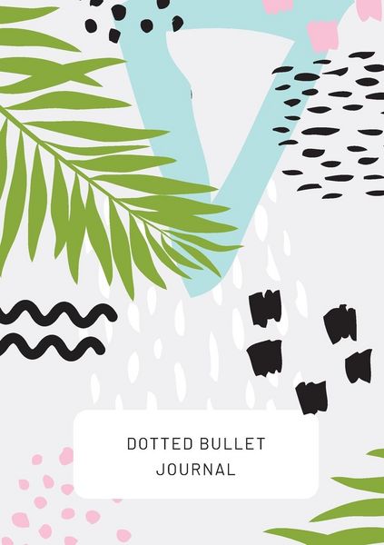 Produktbild: Tropical Design with Bottom Callout - Dotted Bullet Journal