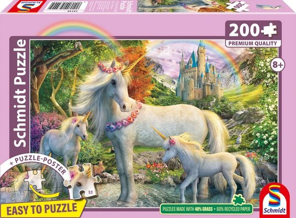 Produktbild: Einhornstute mit zwei Fohlen 200 Teile