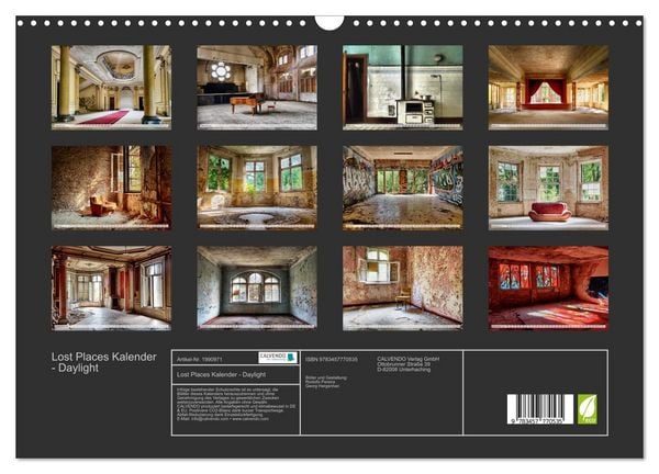 Produktbild: Lost Places Kalender - Daylight (Wandkalender 2026 DIN A3 quer), CALVENDO Monatskalender