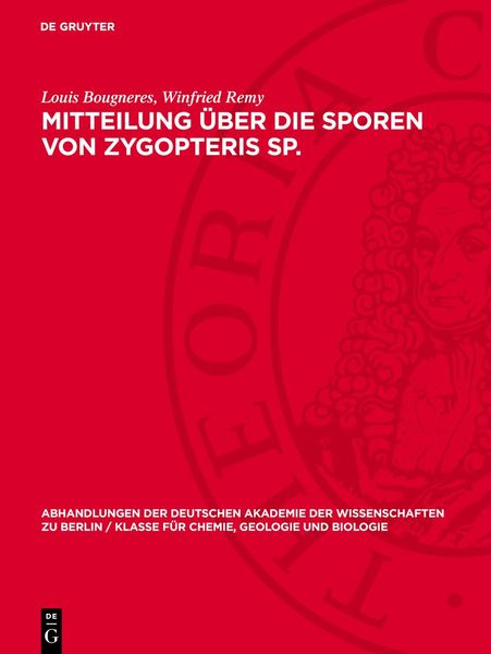 Produktbild: Mitteilung &uuml;ber die Sporen von Zygopteris Sp.