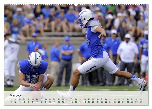 Produktbild: American Football. Nichts f&uuml;r Feiglinge! (hochwertiger Premium Wandkalender 2026 DIN A2 quer), Kunstdruck in Hochglanz