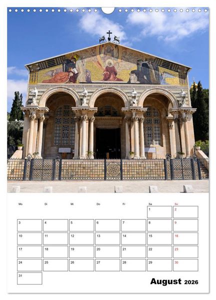 Produktbild: Israel - Der Monatsplaner 2026 (Wandkalender 2026 DIN A3 hoch), CALVENDO Monatskalender