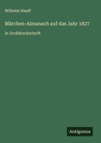 Produktbild: M&auml;rchen-Almanach auf das Jahr 1827