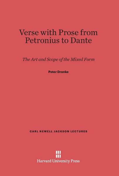 Produktbild: Verse with Prose from Petronius to Dante