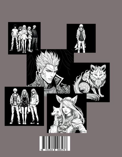 Produktbild: Black Manga Malbuch.