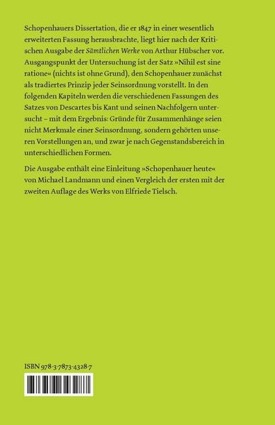 Produktbild: &Uuml;ber die vierfache Wurzel des Satzes vom zureichenden Grunde