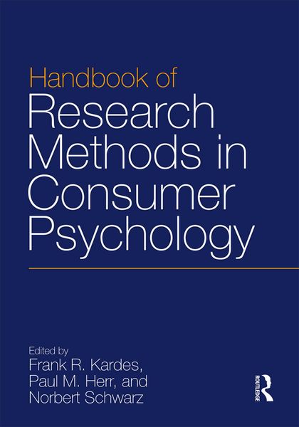Produktbild: Handbook of Research Methods in Consumer Psychology
