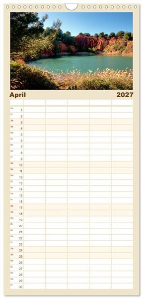 Produktbild: Familienplaner 2027 - il Salento Kulturlandschaft zwischen zwei Meeren mit 5 Spalten (Wandkalender, 21 x 45 cm) CALVENDO