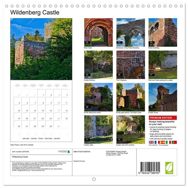 Produktbild: Wildenberg Castle (Wall Calendar 2026 12 &times; 12 Inch) CALVENDO 12 Month Wall Calendar