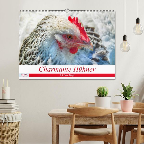 Produktbild: Charmante H&uuml;hner (Wandkalender 2026 DIN A2 quer), CALVENDO Monatskalender