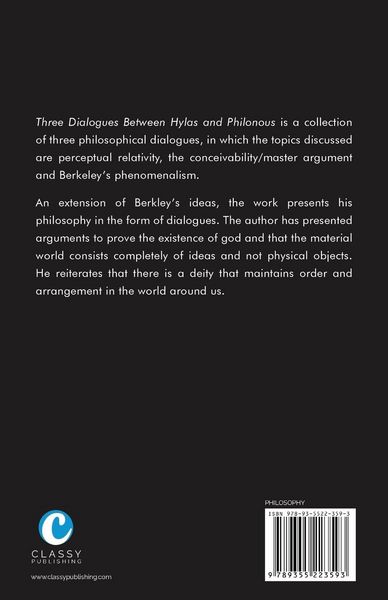 Produktbild: Three Dialogues Between Hylas and Philonous