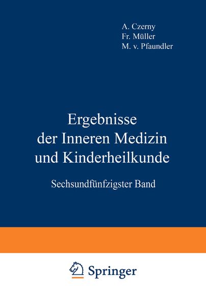 Produktbild: Ergebnisse der Inneren Medizin und Kinderheilkunde