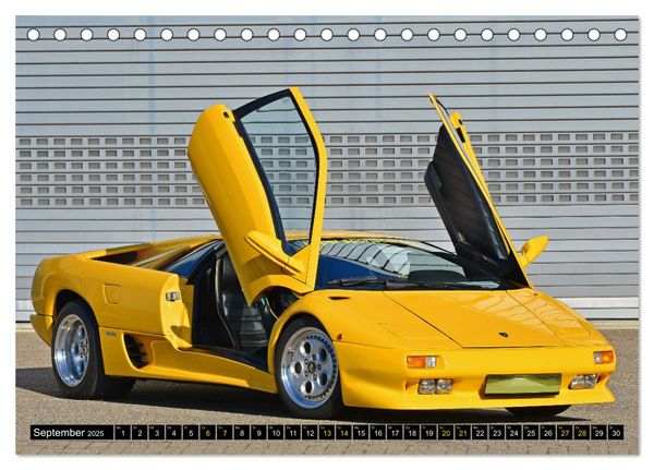 Produktbild: Der Teufel tr&auml;gt Gelb - Lamborghini Diablo (Tischkalender 2025 DIN A5 quer), CALVENDO Monatskalender