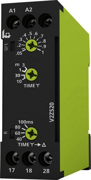 tele 125300 V2ZS20 12-240V AC/DC Zeitrelais Multifunktional 1 St. Zeitbereich: 0.04 - 180 s 2 Schließer