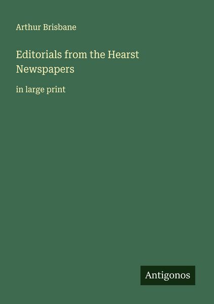 Produktbild: Editorials from the Hearst Newspapers